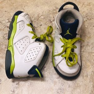 Jordan Retro VI Green Deep Royal Blue Toddler 8C